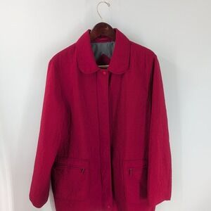 Rp Sport Regent Park Texture Pockets Outlet Classic Quilted Jacket Red Size XL